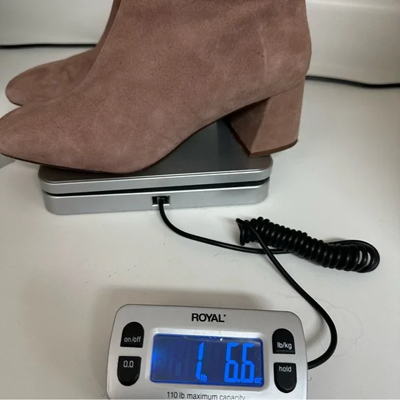 Topshop Spain Made Suede Booties Back Zip Block Heel Ankle Boots EU 40 US 9 - Picture 12 of 12